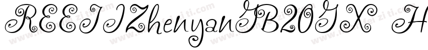 REEJIZhenyanGB20GX Heavy字体转换